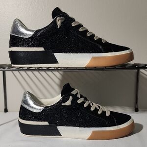 Dolce Vita Black and Silver Sneakers